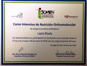 Certificados Layla Riady